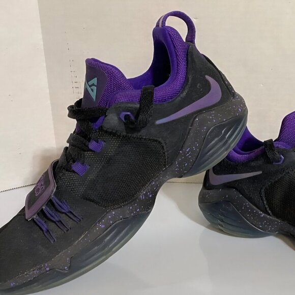 Nike PG 1 Score Bunches Boy purple black Sport, Athletic gym sneakers Shoes Y7 - Picture 3 of 6
